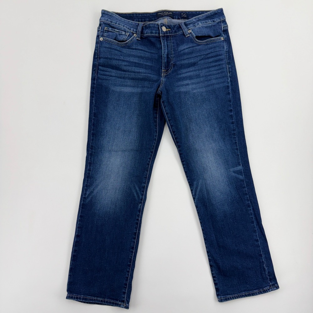 Lucky Brand Sweet Crop Mid Rise Straight‎ Leg Jeans Blue 12/31 7WD11465